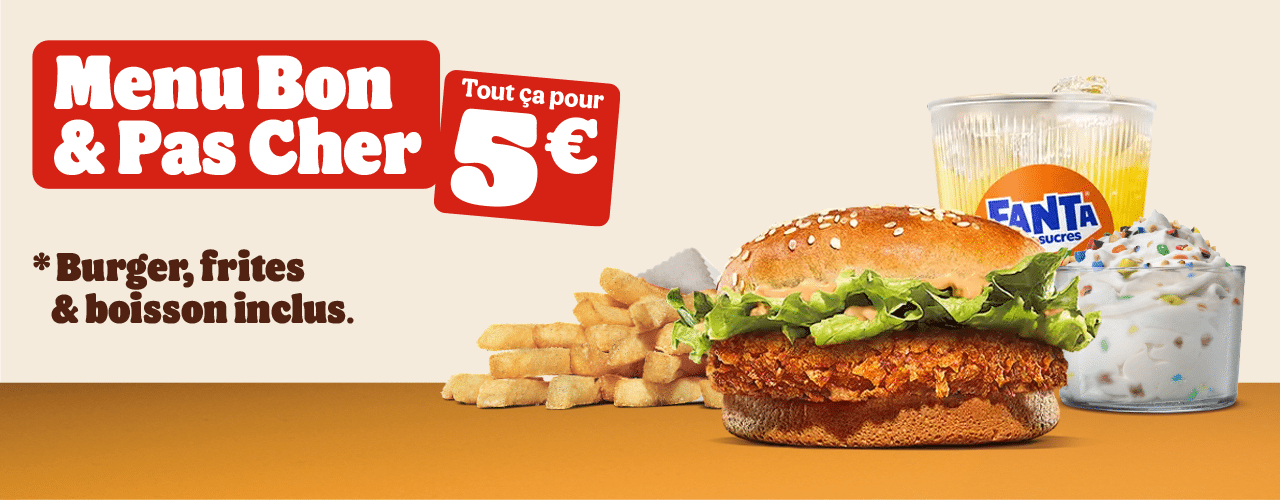 Menon Bon & Pas Cher 5€ Et généreux mais c'était trop long.