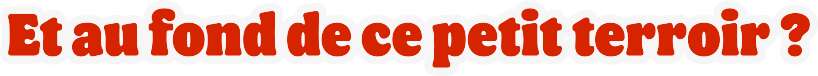 Et au fond de ce petit terroir ?