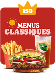 150 couronnes Menus Classiques