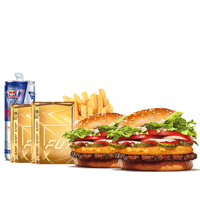 Menu Doublé Ultimate King Cheddar Whopper® (M)